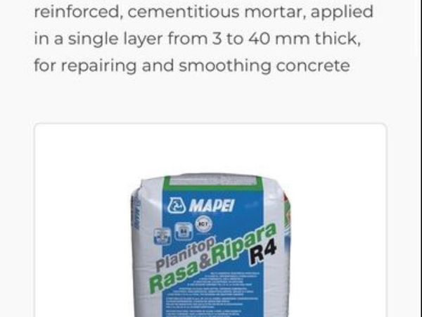 Mapei rasa & ripera concrete repair