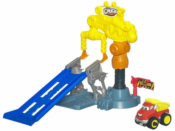 Tonka Chuck & Friends Power Playard Crazy Crane Stunt - monster truck, kids car