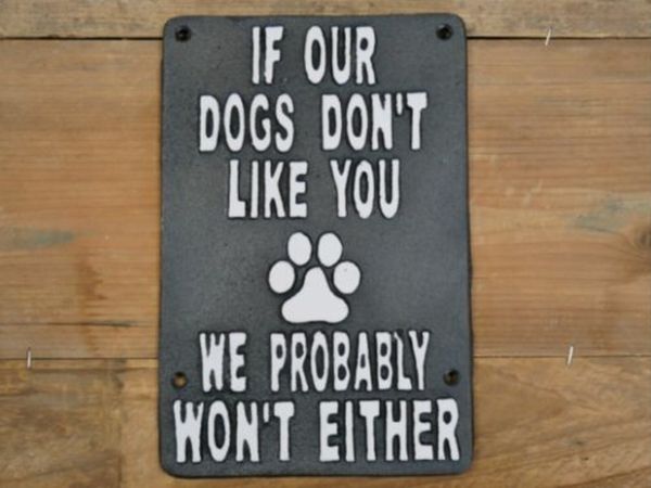 If our dog don’t like you