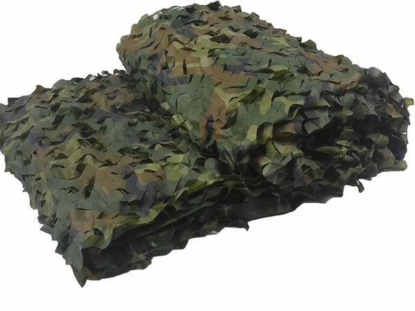 Woodland Camouflage Netting 150D Oxford Polyester