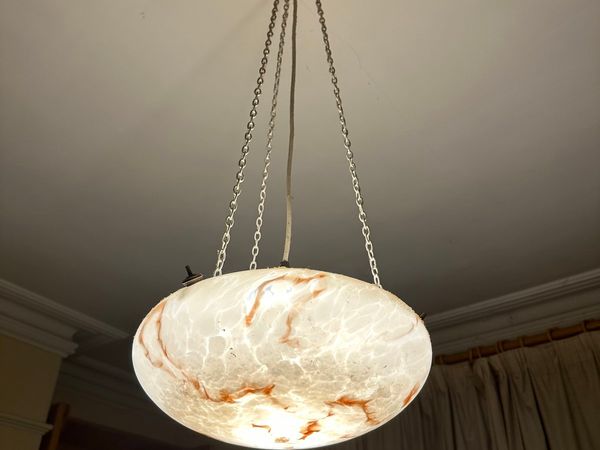 1930’s antique glass lampshade