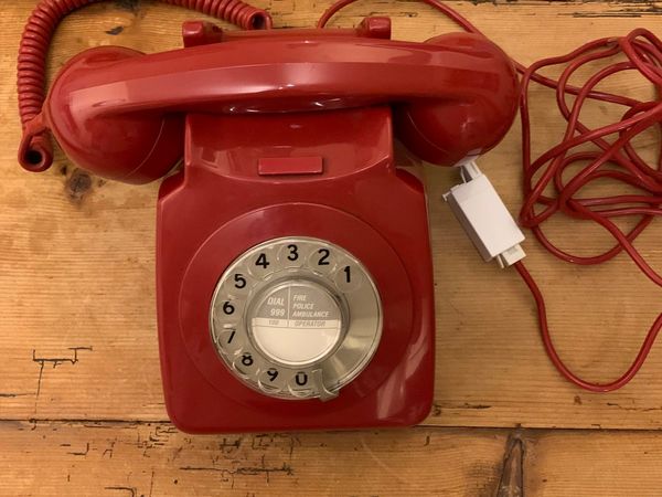 Vintage Red Telephone 1960s Working GPO/P&T