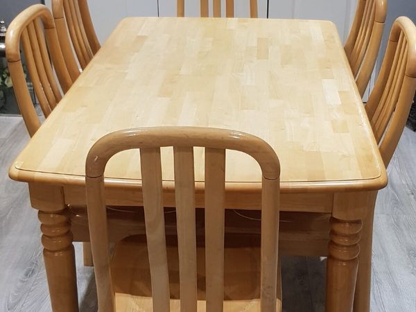 Wooden Table and 6 Chairs