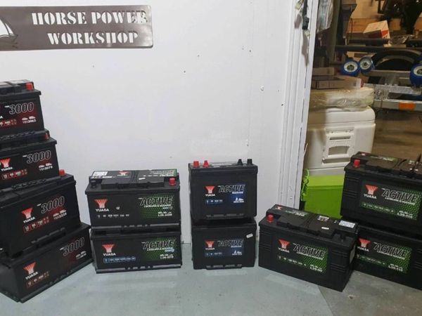 Yuasa Marine Batteries in Horsepower Workshop