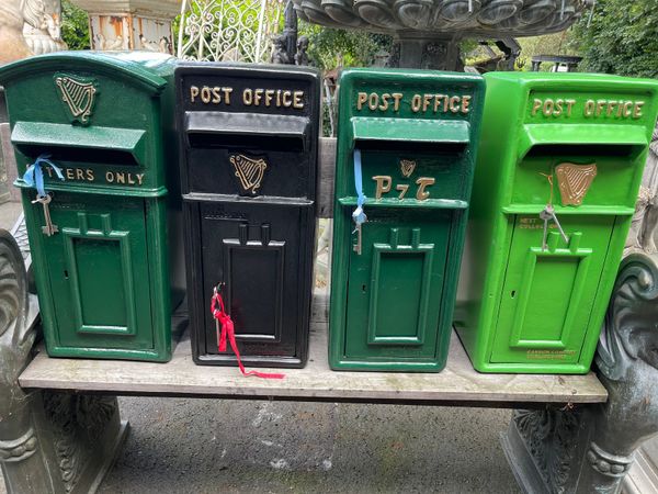 Irish post boxes building into wall wall