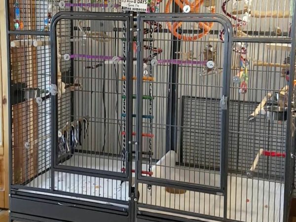 Very Large DOUBLE PARROT CAGE