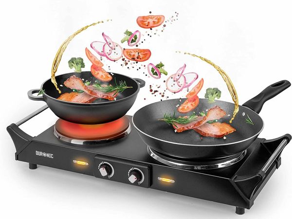 Duronic Hot Plate HP2BK | Table-Top Cooking