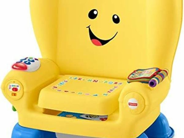 ​Fisher-Price Laugh & Learn Smart Stages Chair - UK English Edition, interactive musical toddler toy