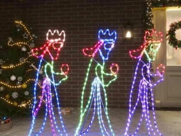 Christmas Figure with LEDs Rope Light Holiday Decoration Multi Models