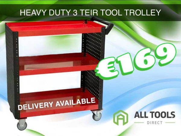 Heavy duty 3 tier tool trolley delivery available
