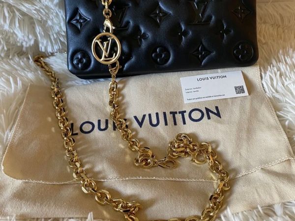 Authentic Louis Vuitton Lambskin Bag Poch Coussin