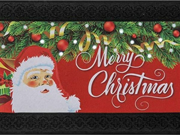 PRIDE OF PLACE Bramhall Doormat | LED Merry Christmas Design |
