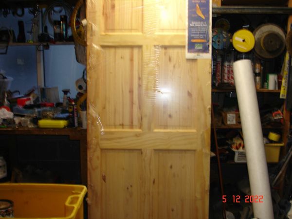 Pine Door  6 panel     new      34” x 80”