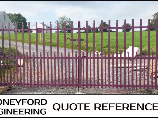 Traditional riveted entrance gates