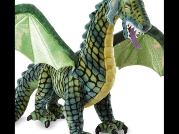 NEW MELISSA AND DOUG LARGE DRAGON IN BOX.