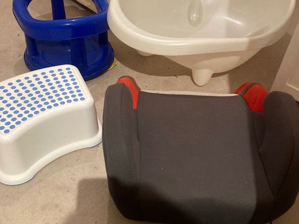Baby bath, toddler stool, bath seat and booster seat