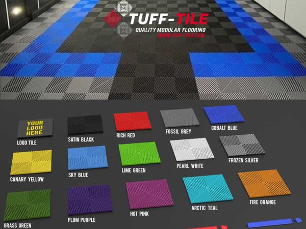 TUFF TILE Flooring for Garages Sheds Showrooms