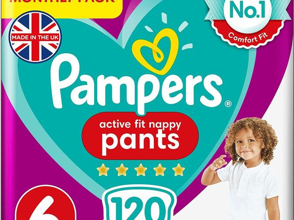 Pampers Baby Nappy Pants Size 6 (15+ kg/33 Lb), Ac