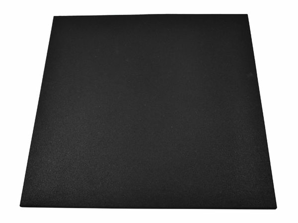 Premium 15mm 1m² Black Rubber Gym Floor Tile