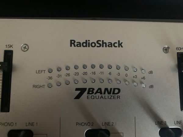 RadioShack 7 Band Equalizer-stereo sound mixer