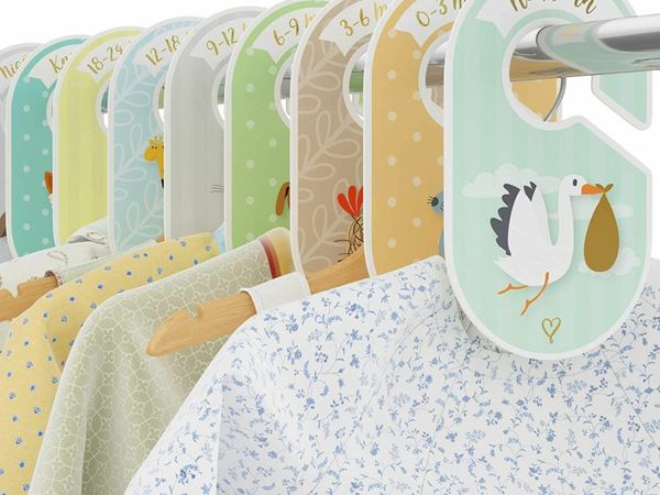 Baby Wardrobe Dividers - 18 x Closet Organiser Ha