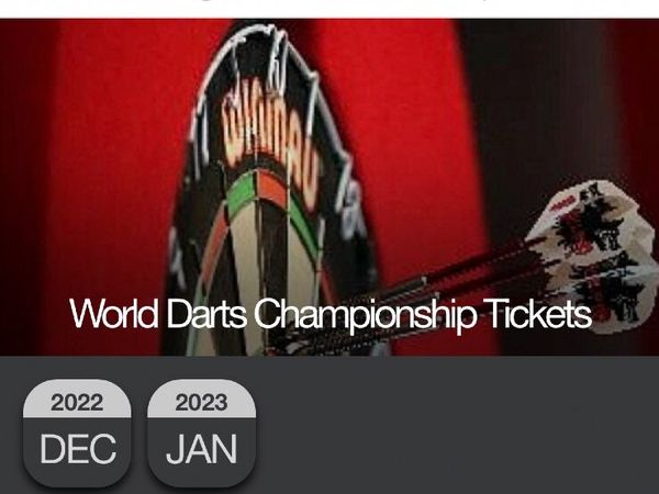 PDC world Darts Tickets