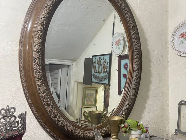 Nice old oval mirror