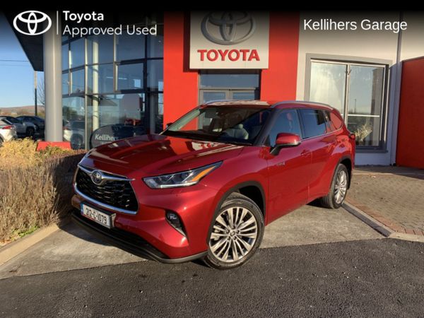 Toyota Highlander Estate, Hybrid, 2021, Red