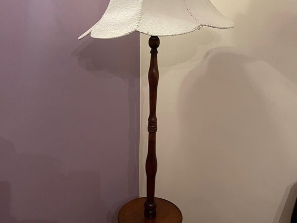 1960’s tall mahogany lamp