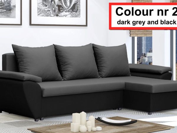corner sofa bed - couch - cheap -  settee