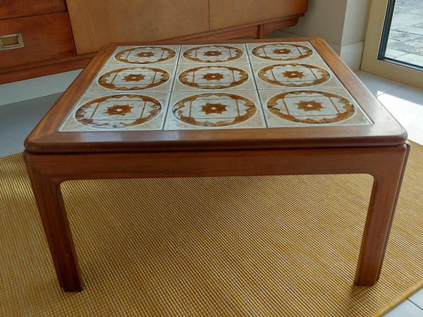 Mid Century G Plan Teak Tiled Coffee table