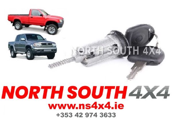 IGNITION BARREL AND TWO KEYS, HILUX 1997-2005