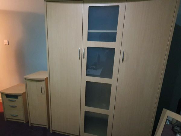 Bedroom set, wardrobe, mirror,  locker and storage