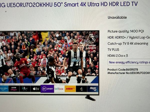 Samsung 50 smart 4K Ultra HD Led