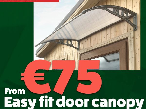 Easy fit outlet door canopy