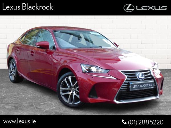 Lexus IS Saloon, Hybrid, 2018, Red