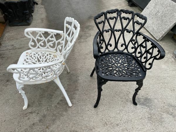 Cast iron garden chairs
