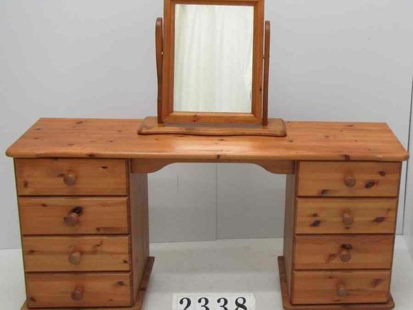 Dressing table with drawers and mirror.   #2338