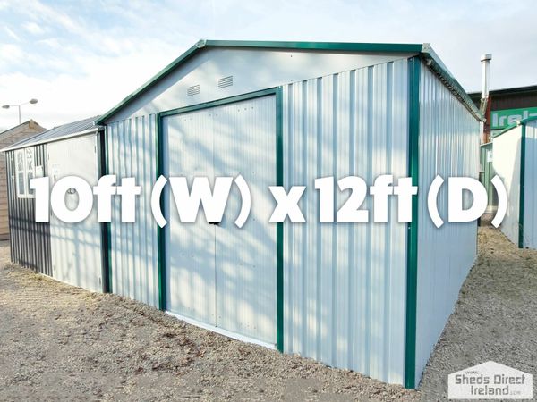 10ft x 12ft Steel Garden Shed from 929