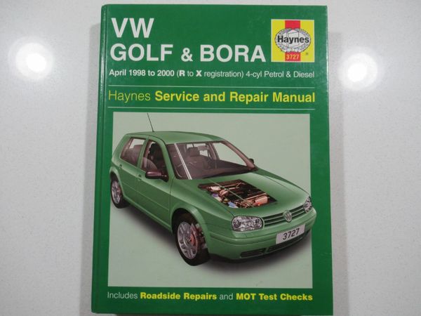 Haynes Manual, VW Golf & Bora 98 to 2000 Pet, Dsl