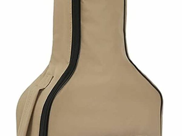 Full Size Khaki Guitar Bag with Shoulder Strap  Acoustic & Classical Guitars