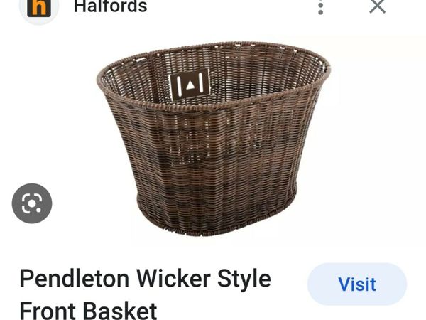 Pendleton wicker style front basket sale