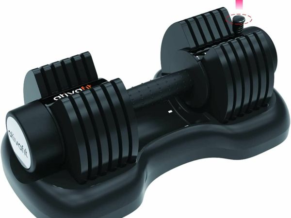 Adjustable Dumbbell Single Perfect for Bodybuilding Fitness Weight Lifting Training Home Gym Easy Safe Locking Mechanism