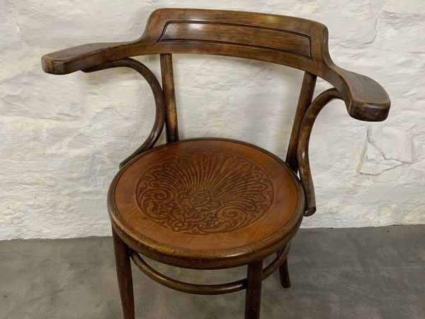 Vintage “Fischel” bentwood armchair