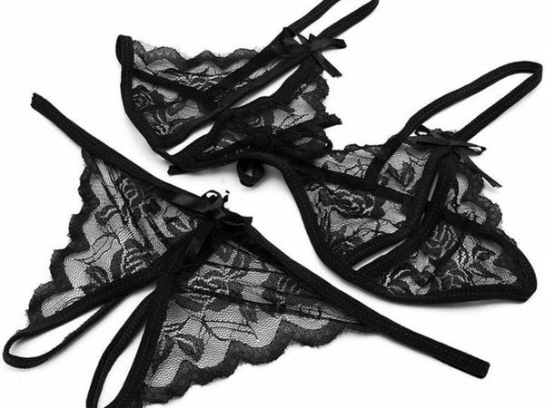 Black butterfly underwear
