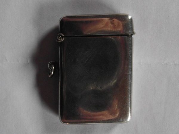 Antique Silver Vesta Case - John Hines - Birmingham 1912