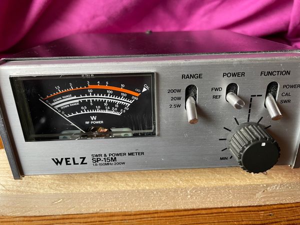 Ham/cb radio welz 15 m swr/ power meter excellent