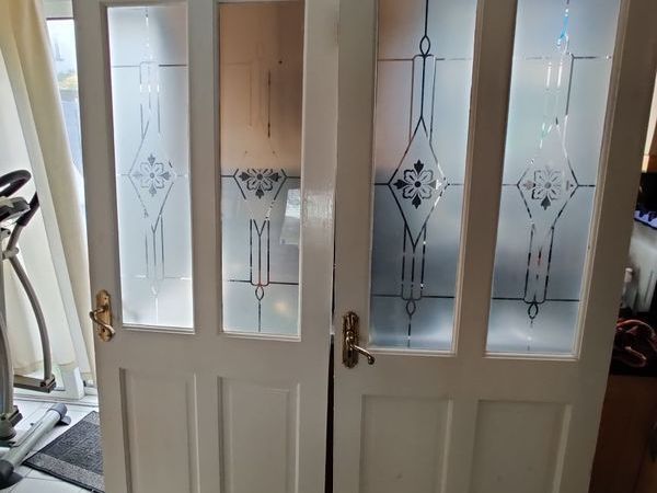 2 Single Glass Doors Like New