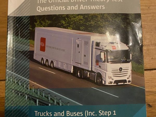 Truck and bus theory test book and CD
