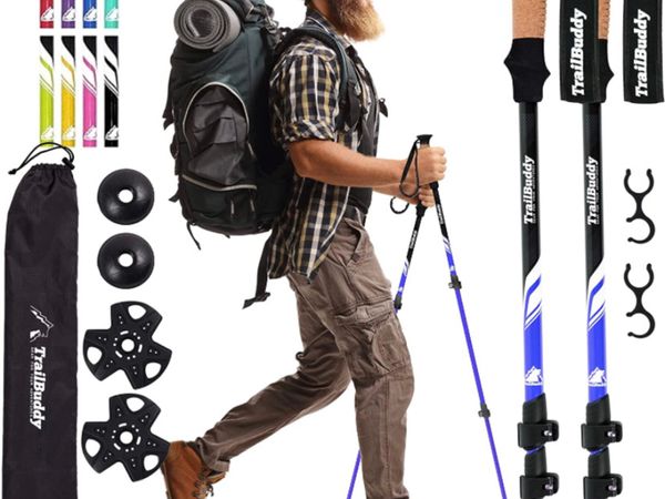Walking Poles - Pack of 2 Lightweight, Adjustable